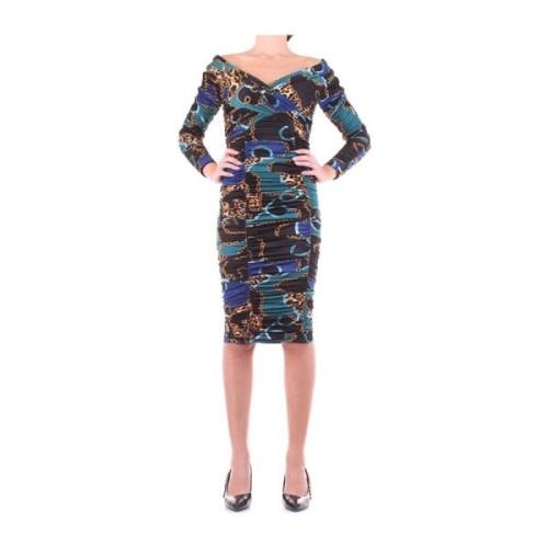 Elegante Midi Jurk Guess , Multicolor , Dames