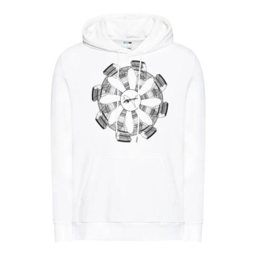 Hoodie Puma , White , Heren