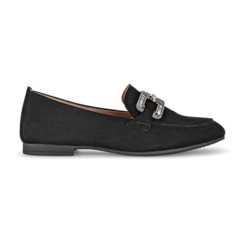 Zwarte Suède Mocassins Gabor , Black , Dames