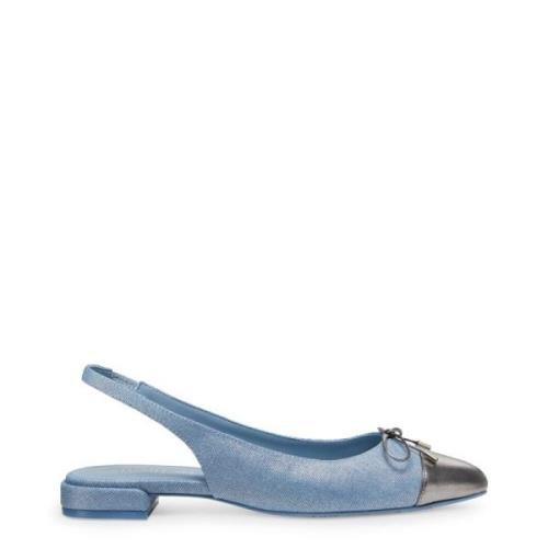 Strik Slingback Platte Stuart Weitzman , Blue , Dames