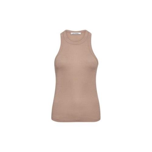 Glitter Tank Top Co'Couture , Beige , Dames