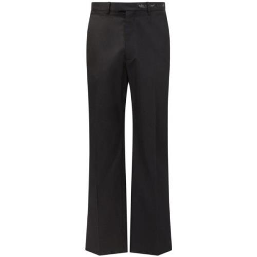 Katoenen Twill Broek MM6 Maison Margiela , Black , Heren