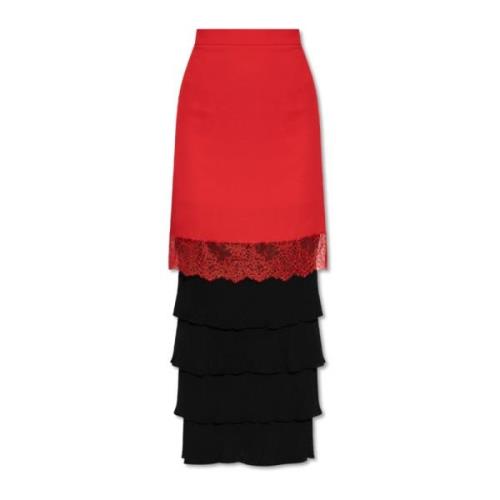 Rok met kant Moschino , Red , Dames