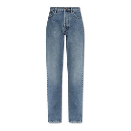 Jeans met vintage effect Moschino , Blue , Dames