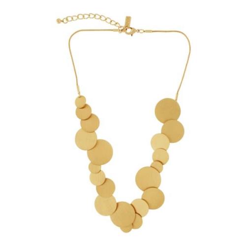 Vergulde Multi Dot Ketting Dansk Copenhagen , Yellow , Dames