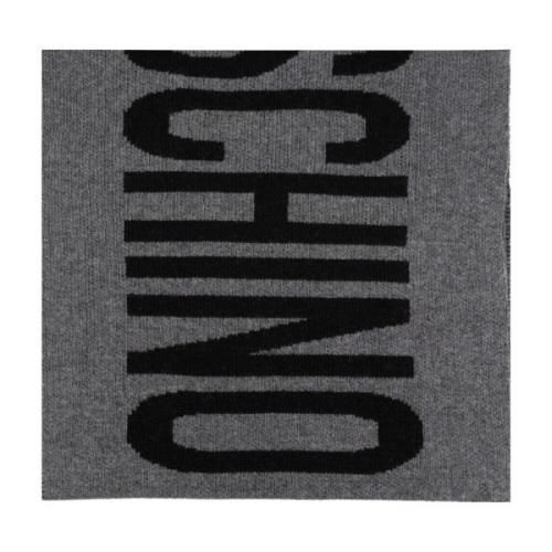 Logo Sjaal Moschino , Gray , Unisex