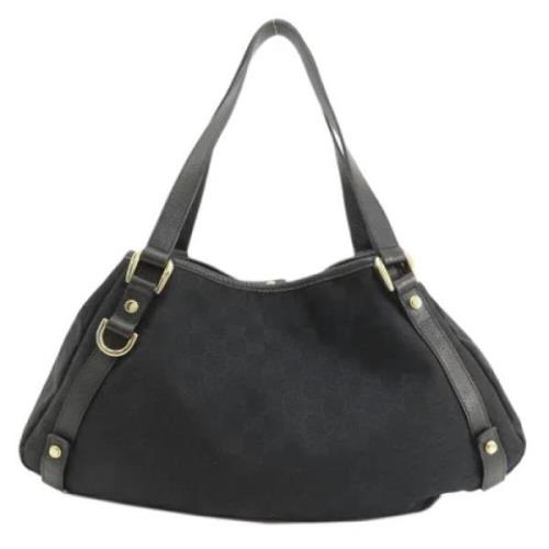 Pre-owned Canvas handbags Gucci Vintage , Black , Dames