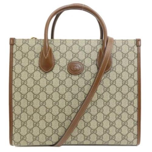 Pre-owned Plastic handbags Gucci Vintage , Brown , Dames