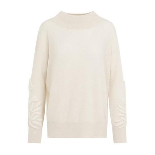 Kasjmierbloem Sweater Nude Neutrals Ermanno Scervino , Beige , Dames