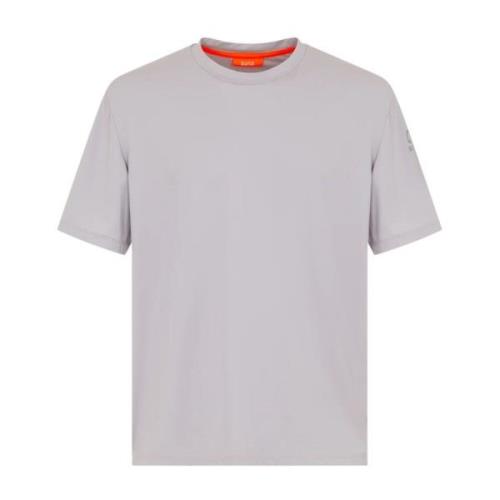 Casual Katoenen T-shirt Suns , White , Heren