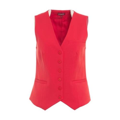 Rode Blazer Aw24 Dameskleding Staud , Red , Dames