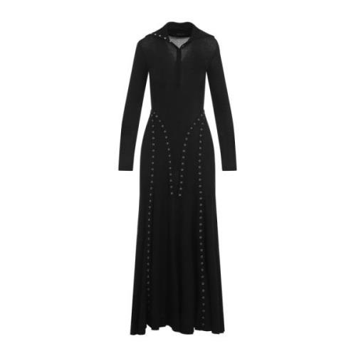 Zwarte Geribbelde Jurk Aw24 Simone Rocha , Black , Dames