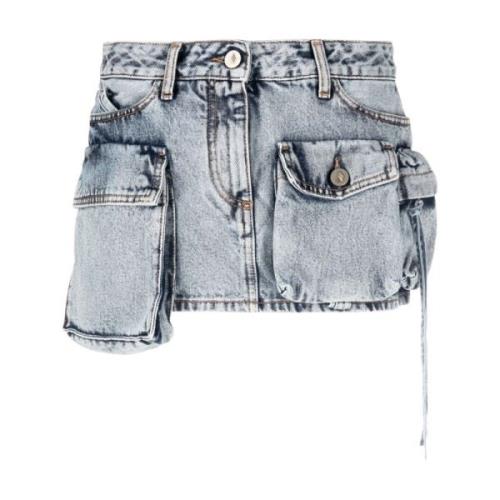 Fay Denim Minirok The Attico , Blue , Dames