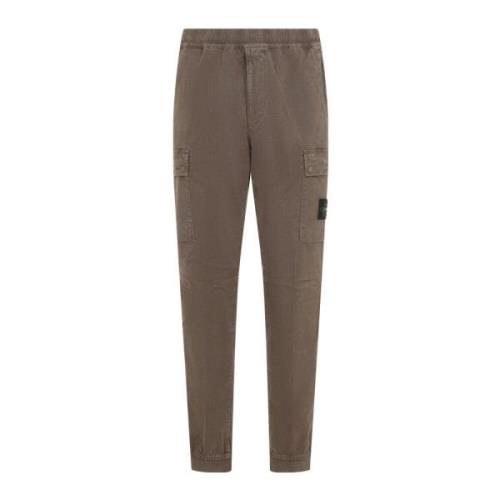 Bruine Stijlvolle Broek Stone Island , Brown , Heren