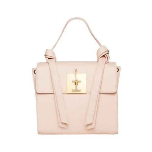 Béatrice beige/roze leren tas Ines De La Fressange Paris , Pink , Dame...