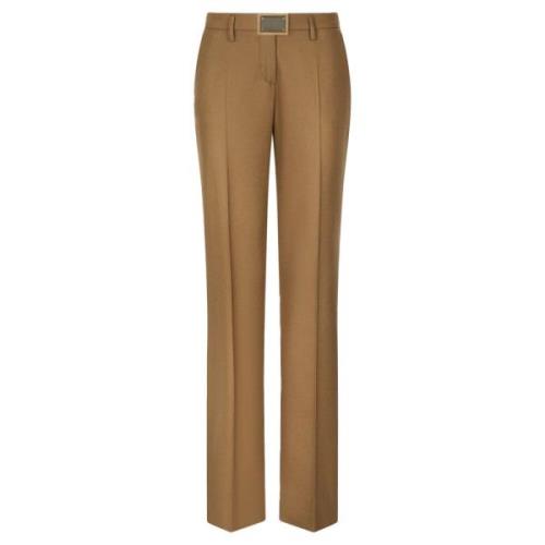 Casual Slim Fit Broek Dolce & Gabbana , Brown , Dames