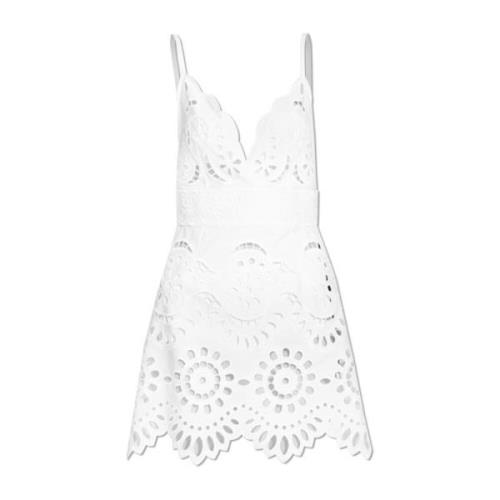 Opengewerkte jurk Dolce & Gabbana , White , Dames