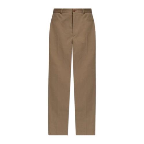 Katoenen broek Giorgio Armani , Beige , Heren