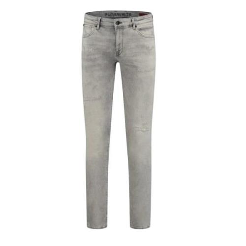 Vervaagde Grijze Denim Jeans Pure Path , Gray , Heren