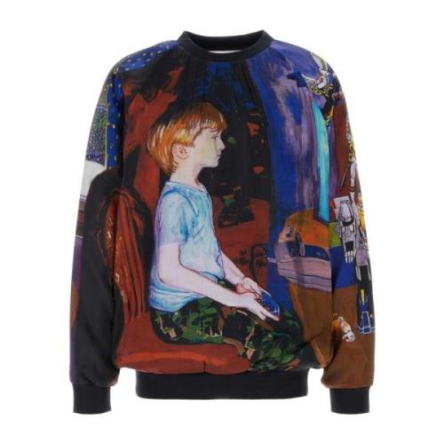 Organza Print Sweater JW Anderson , Multicolor , Heren