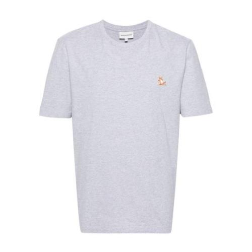 Grijze T-shirts en Polos Maison Kitsuné , Gray , Heren