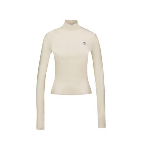 Stijlvolle longsleeves voor vrouwen Coperni , Beige , Dames