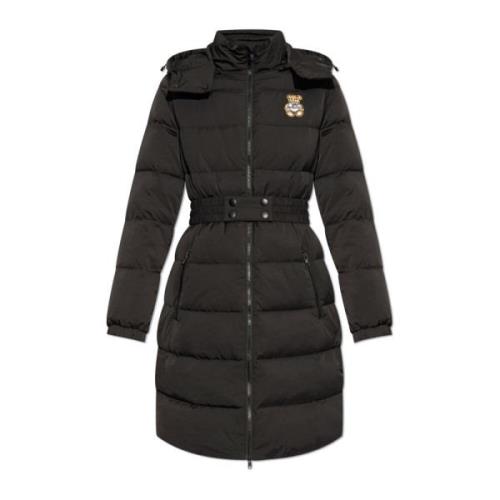 Jas met berenmotief Moschino , Black , Dames