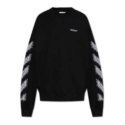 Sweatshirt met Logo Off White , Black , Heren