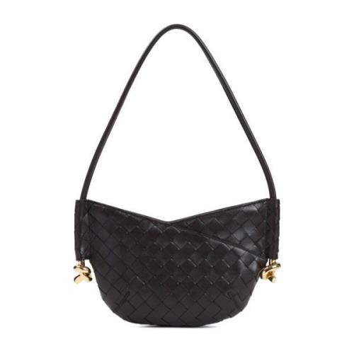 Mini Hobo Schoudertas Bottega Veneta , Black , Dames