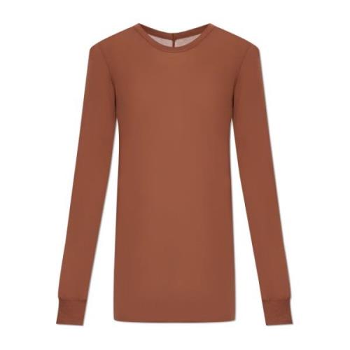 T-shirt Basic Rick Owens , Brown , Heren