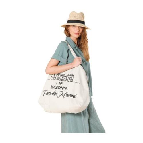 Katoenen Tas met Forte dei Marmi Print Mason's , Green , Dames