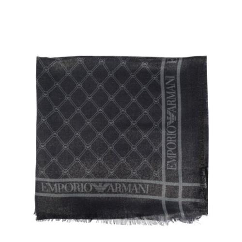 Monogram Sjaal Emporio Armani , Gray , Dames