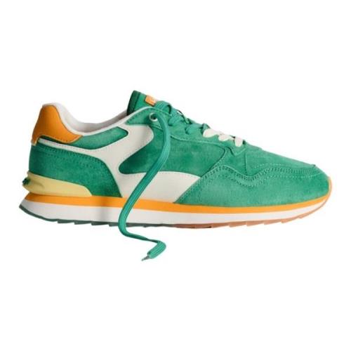 Groene Suède Sneakers Hoff , Multicolor , Heren