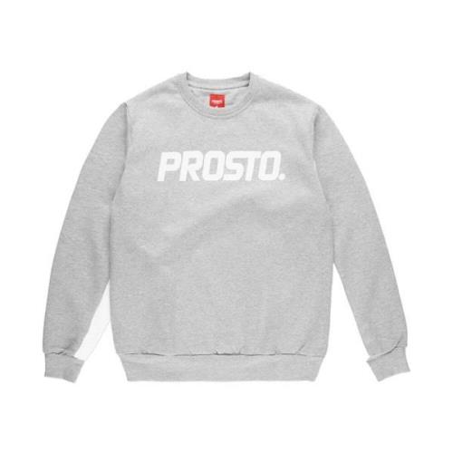 Klieke Grijze Crewneck Sweater Prosto , Gray , Heren