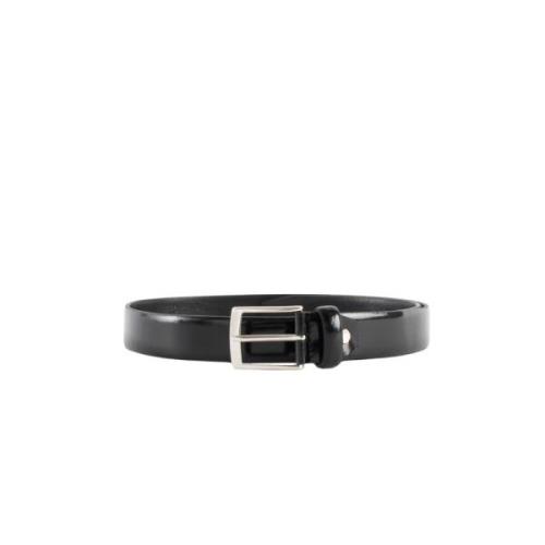 Leren riemen met metalen gesp Corsinelabedoli , Black , Heren