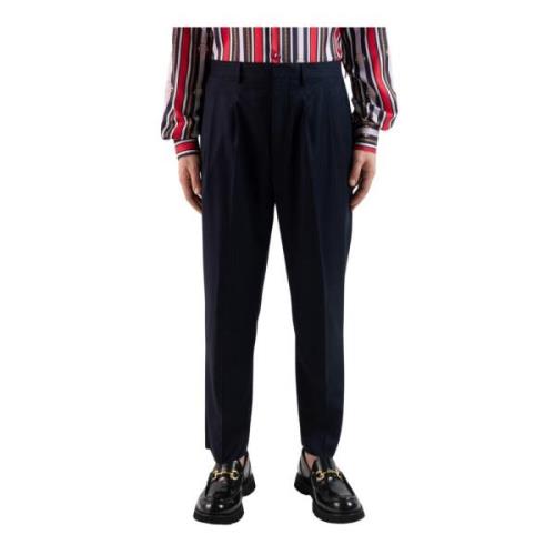 Elegant Suit Trousers Corsinelabedoli , Blue , Heren