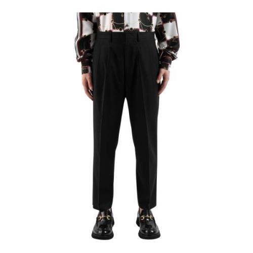 Elegant Suit Trousers Pantalone Corsinelabedoli , Black , Heren