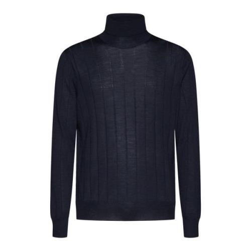 Midnight Blue Roll-Neck Sweater D4.0 , Blue , Heren