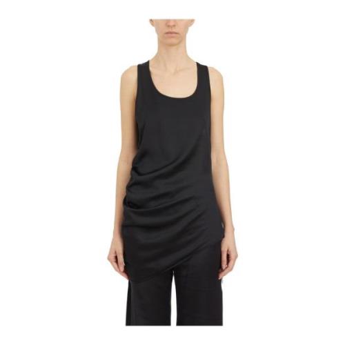 Viscose Tanktop Andrea Ya’aqov , Black , Dames