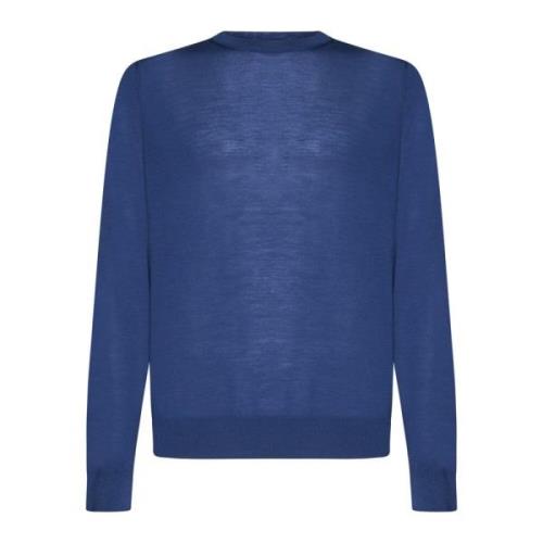 Klassieke Sweaters in Wit/Blauw Piacenza 1733 , Blue , Heren