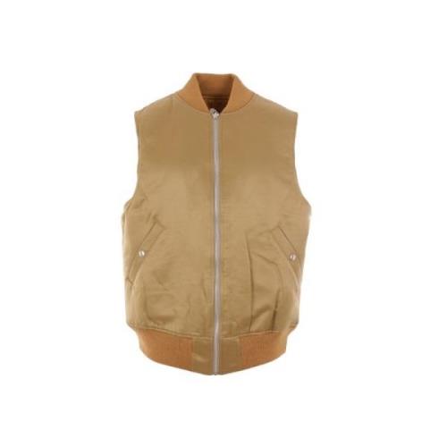 Beige Bomberjack Oversize Satijn Mythinks , Beige , Dames