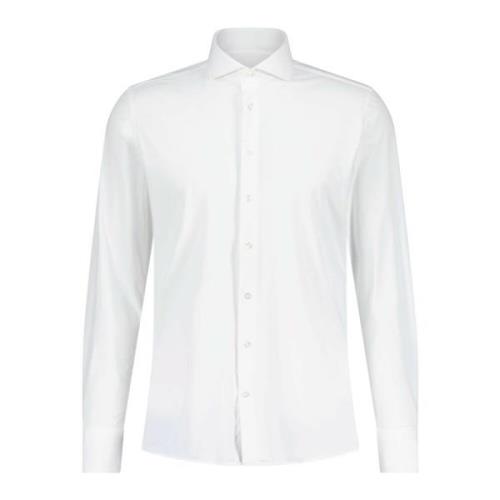 Jersey Slim-Fit Shirt Fakts , White , Heren