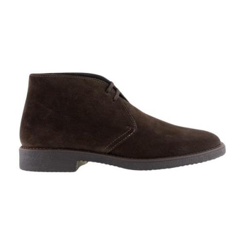 Suède Platte Schoenen Rubberen Zool Corsinelabedoli , Brown , Heren