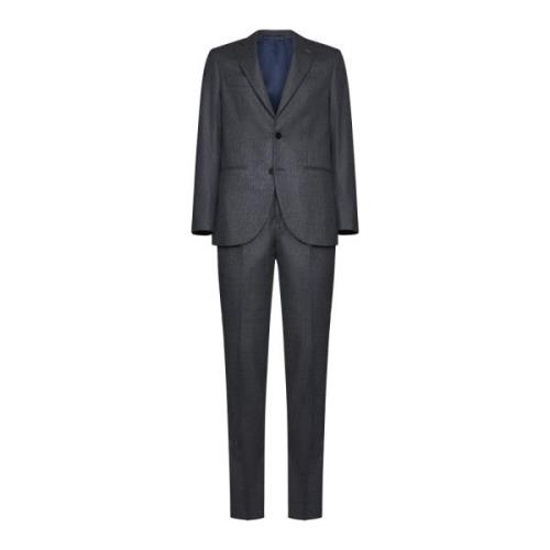 Pinstripe Blazer met Broche Detail D4.0 , Gray , Heren