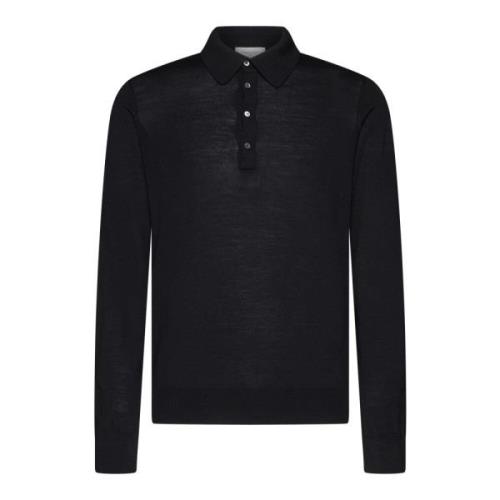 Zwarte T-shirts en Polos Piacenza 1733 , Black , Heren