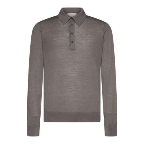 Klassieke T-shirts en Polos in Wit/Blauw Piacenza 1733 , Gray , Heren