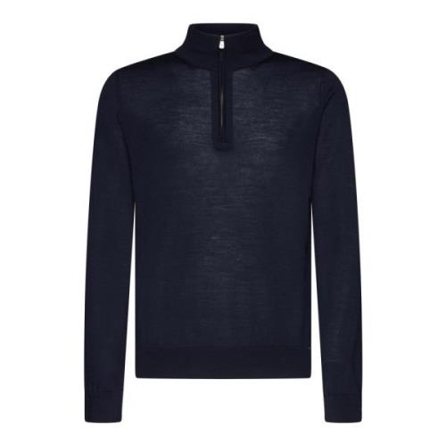 Stijlvolle Sweaters in Wit/Blauw Piacenza 1733 , Blue , Heren