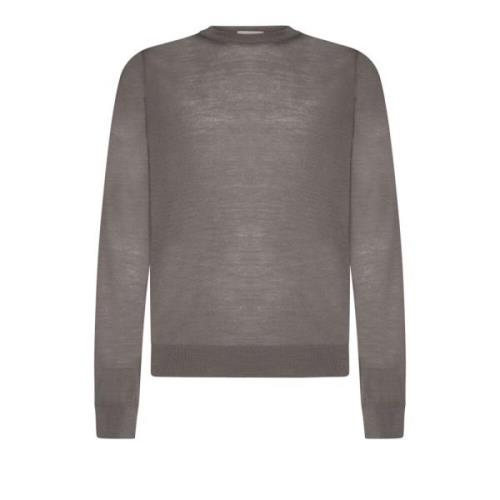 Klassieke Sweaters in Wit/Blauw Piacenza 1733 , Gray , Heren