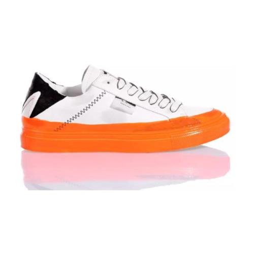 Handgemaakte Witte Fluorescerende Sneakers Mimanera , White , Heren