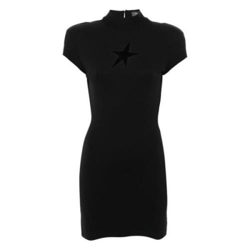 Zwarte Ster Mini Jurk Mugler , Black , Dames